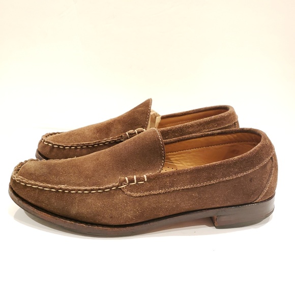Allen Edmonds Other - Allen Edmonds mens brown suede slip on loafer shoes Keene Loafer size 9.5D